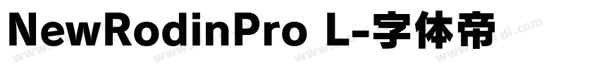 NewRodinPro L字体转换